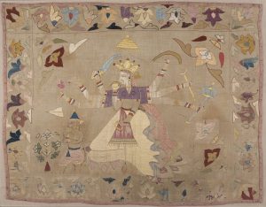A Chamba Rumal depicting a scene from the Ramayana