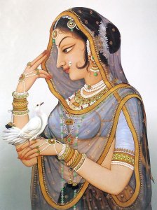 A Mughal miniature art
