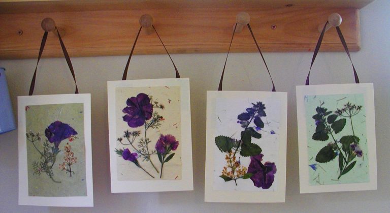 Decoupage art or Pressed Flower Craft