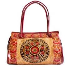 indian painted leather bags