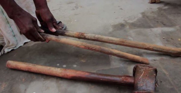 The only tools with which Manjhi carved the road
